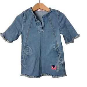 Billie Blush Wolf Denim Dress